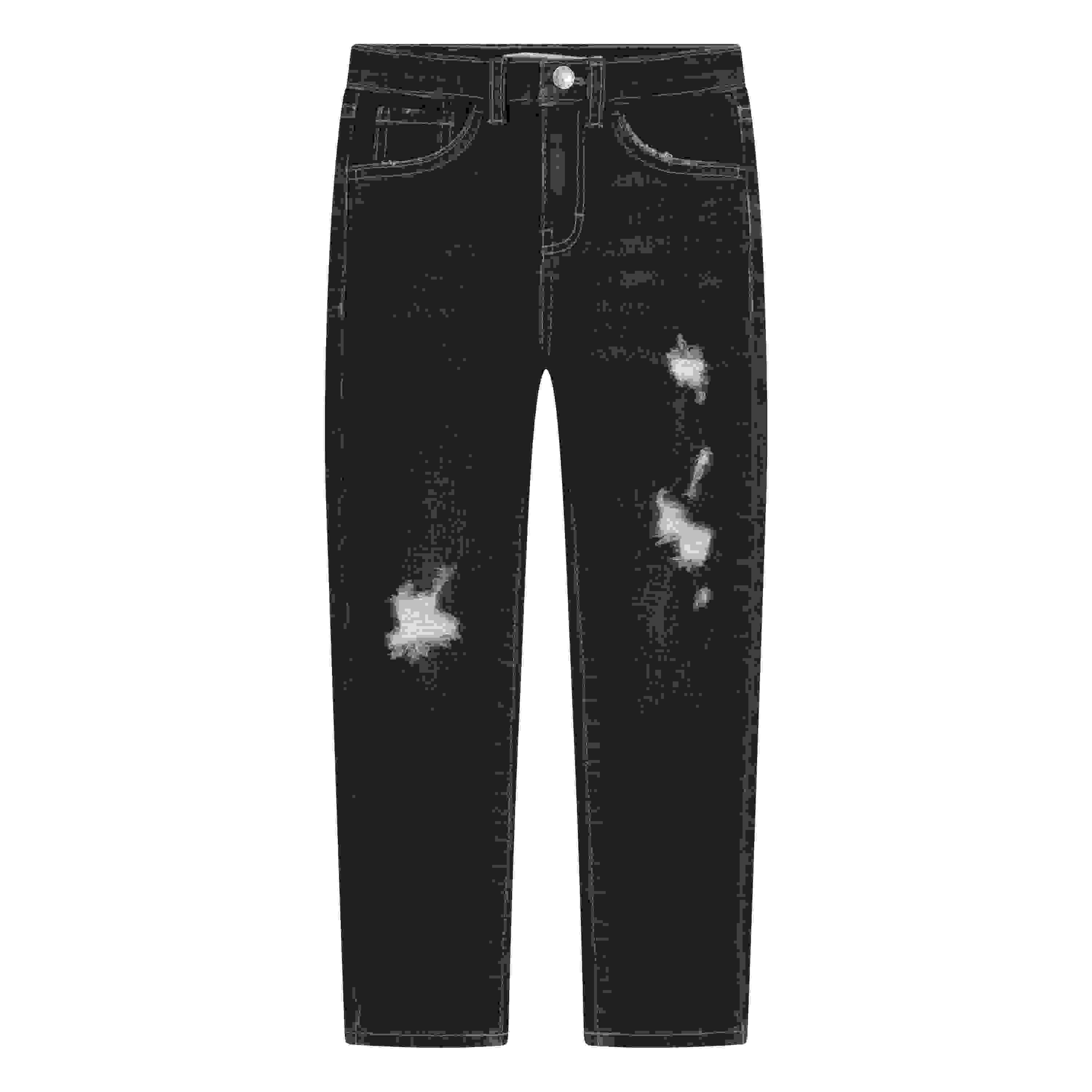 Levi's 720 High Rise Super Skinny Dk Wash Little Girls' Dk Blue Denim Jeans